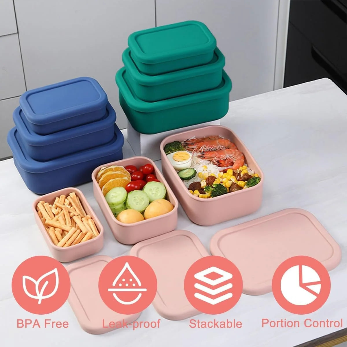 Silicone Food Storage Containers